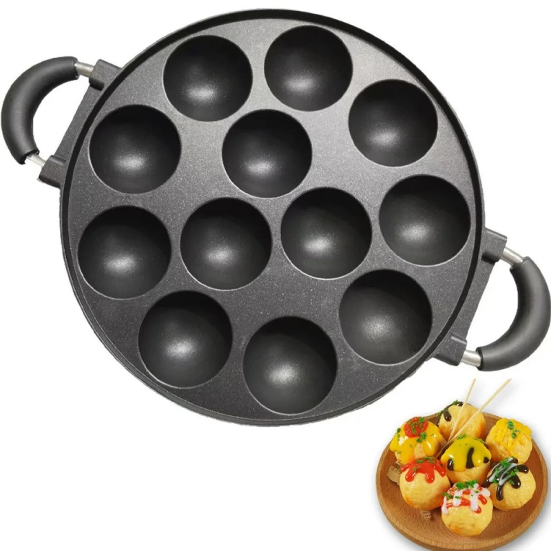 Moule Takoyaki Japonais – مقلاة كرات الأخطبوط اليابانية (تاكوياكي)