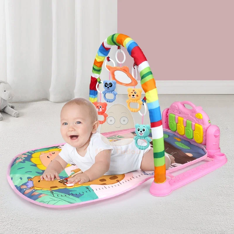 Baby Music Rack سجادة لعب للأطفال مزودة بلوحة مفاتيح البيانو