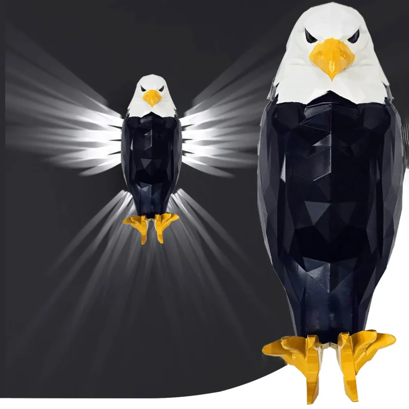 مصباح حائط ديكوري على شكل نسر LED – Applique murale Aigle Royal avec lumière œil de lion