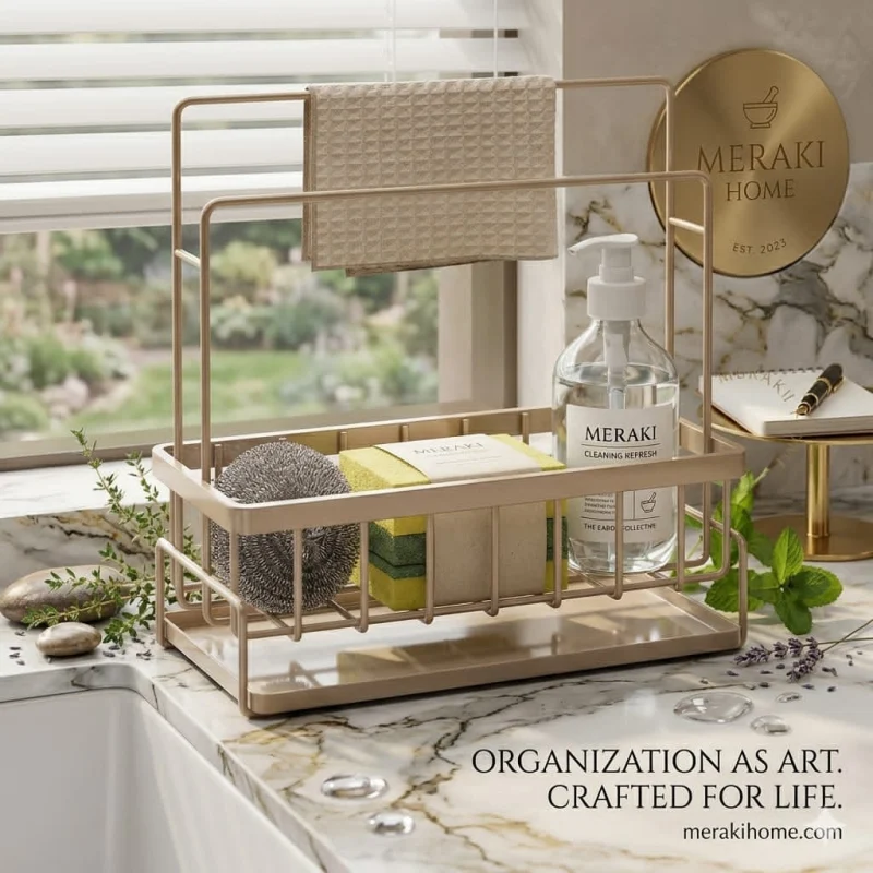 Sink Caddy Sponge Holder Basket حامل إسفنجة حوض المطبخ